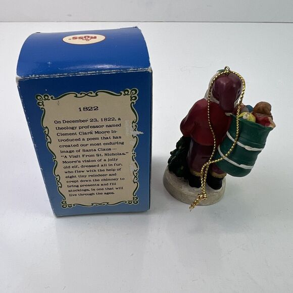 Russ Berrie Old World Santa #5521 Figurine Ornament In Box Through The Ages 1822 - Picture 2 of 4